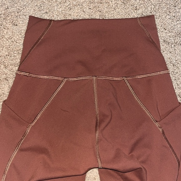 Lululemon Wunder Train High-Rise Tight with Pockets 25" Everlux Roasted Brown 2 - Picture 9 of 10